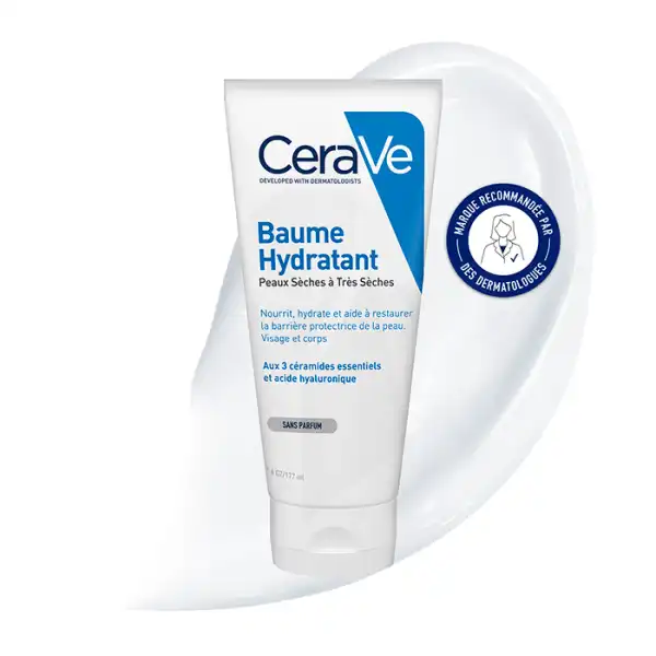 Cerave Baume Hydratant Visage Et Corps Pour Les Peaux Sèches à Très Sèches Tube/177ml