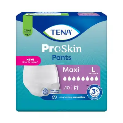 Tena Pants Proskin Maxi Slip Absorbant Pour Incontinence Urinaire Forte L Sachet/10 à QUINCAMPOIX