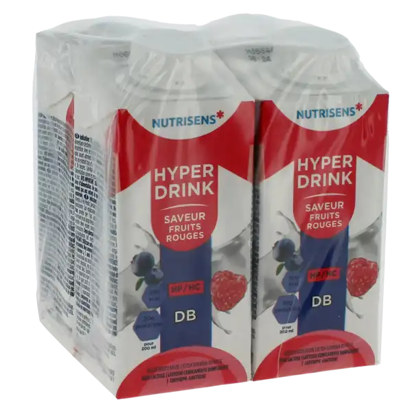 Nutrisens Hyperdrink Db Nutriment Fruits Rouges 4briques/200ml