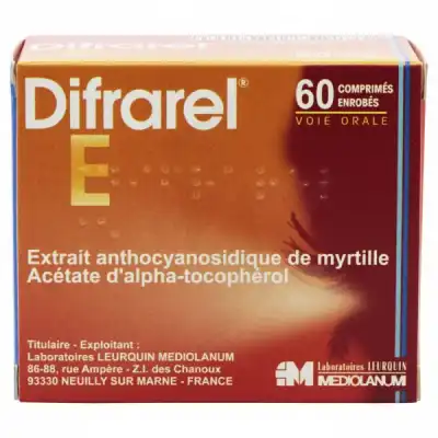 Difrarel E, Comprimé Enrobé Plq/60 à Mérignac
