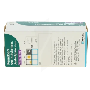 Perindopril Tert-butylamine/amlodipine Viatris 4 Mg/10 Mg, Comprimé