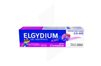 Elgydium Dentifrice Kids 2/6 Ans Grenadine Protection Caries Tube 50ml à Toulouse