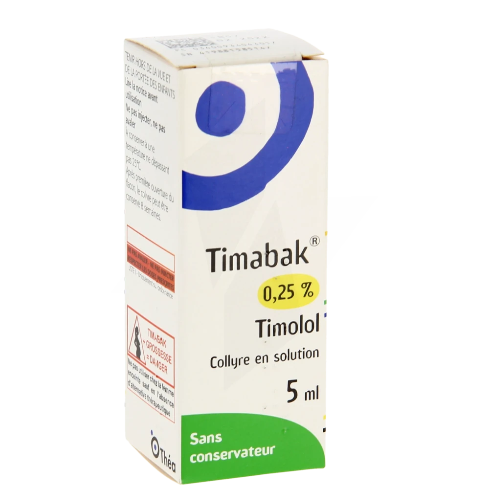 Timabak 0,25 %, Collyre En Solution