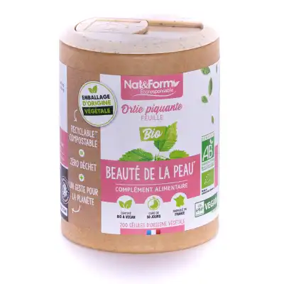 Nat&form Ecoresponsable Ortie Piq Feuille Bio 200 Gélules Végétales à Mérignac