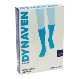 Dynaven Fin Chaussettes  Homme Classe 2 Noir Small Long