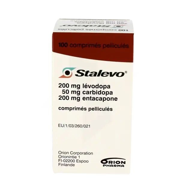 Stalevo 200 Mg/50 Mg/200 Mg, Comprimé Pelliculé