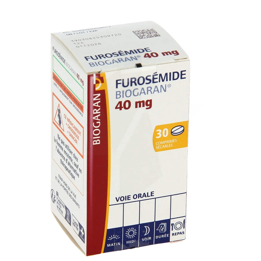 Furosemide Biogaran 40 Mg, Comprimé Sécable
