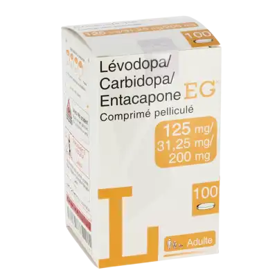 LEVODOPA/CARBIDOPA/ENTACAPONE EG 125 mg/31,25 mg/200 mg, comprimé pelliculé