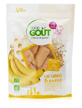 Good Goût Alimentation Infantile Carré Banane Sachet/50g