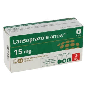 Lansoprazole Arrow 15 Mg, Comprimé Orodispersible