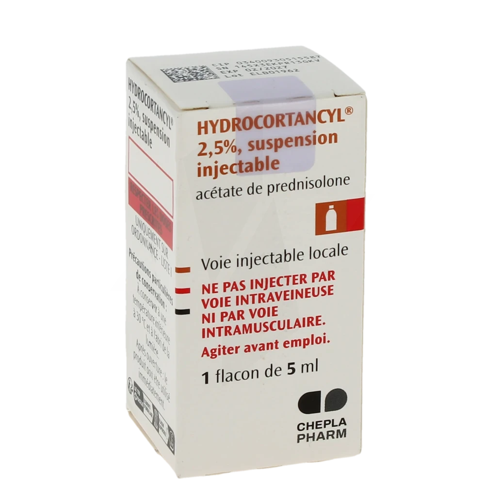 Hydrocortancyl 2,5 Pour Cent, Suspension Injectable