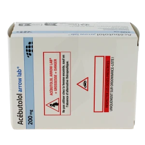 Acebutolol Arrow Lab 200 Mg, Comprimé Pelliculé Sécable