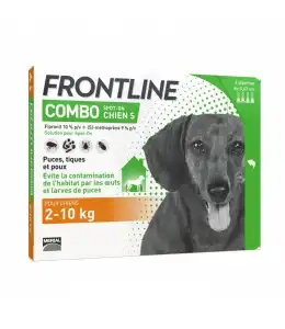 Frontline Combo Solution Externe Chien 2-10kg 6doses à Mimizan