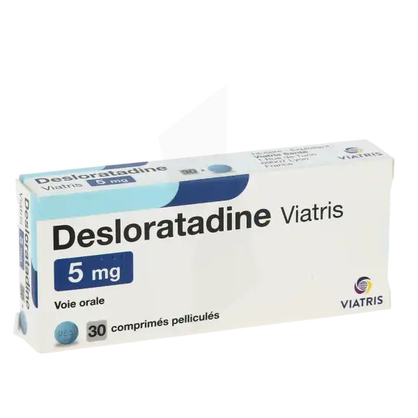 Desloratadine Viatris 5 Mg, Comprimé Pelliculé