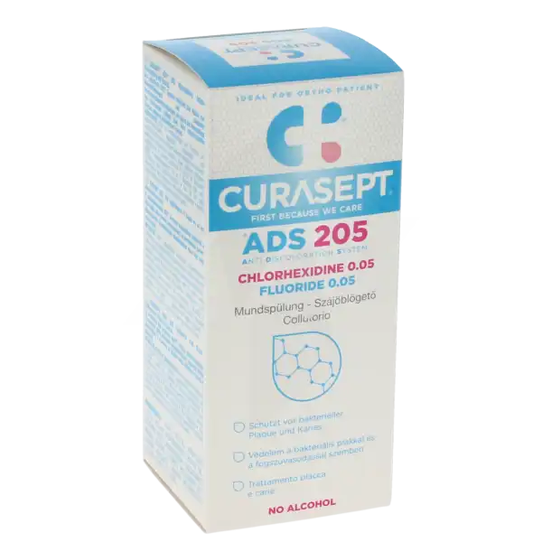 Curasept Ads 205 Mouthwash S Bain Bouche Fl/200ml