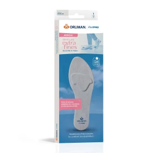 Orliman Feetpad Semelles Extra Fines En Silicone Et Tissu Pointure 40/42
