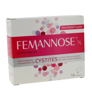 Femannose N D-mannose Poudre Solution Buvable 14 Sachets/4g