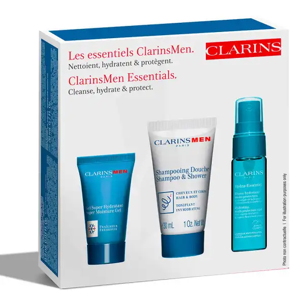 Clarins Clarinsmen Les Essentiels Kit Découverte Soin Visage Pour Hommes