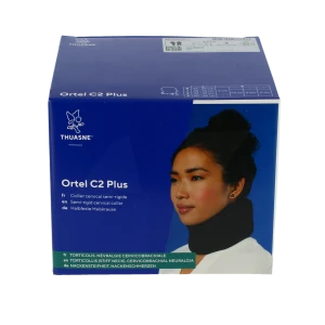 Thuasne C2 Plus Collier Cervical Marine 7,5cm Taille 3