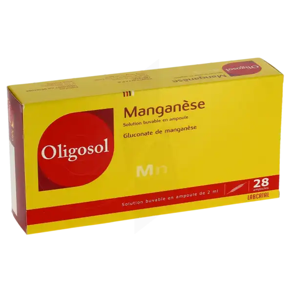 Manganese Oligosol, Solution Buvable En Ampoule