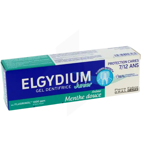 Elgydium Junior Protection Caries Pâte Dentifrice Menthe Douce 7-12ans T/50ml
