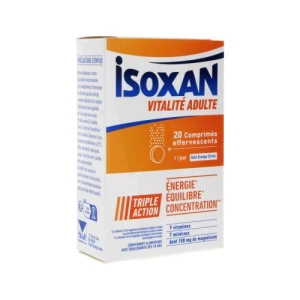 Isoxan Vitalité Adulte Comprimés Effervescents B/20