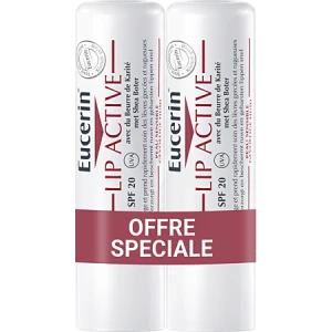 Eucerin Peau Sensible Bme Soin Actif Lèvres 2sticks/4,8g 50% 2ème