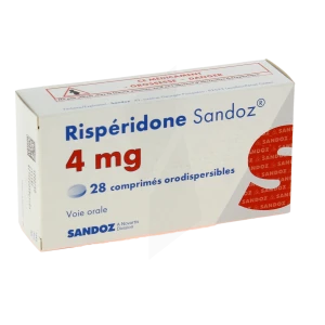 Risperidone Sandoz 4 Mg, Comprimé Orodispersible