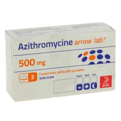 Azithromycine Arrow Lab 500 Mg, Comprimé Pelliculé Sécable à Le Plessis-Bouchard