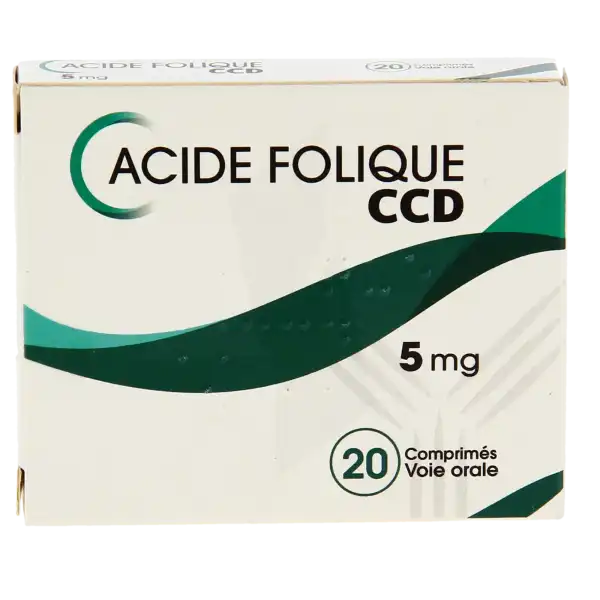 Acide Folique Ccd 5 Mg, Comprimé
