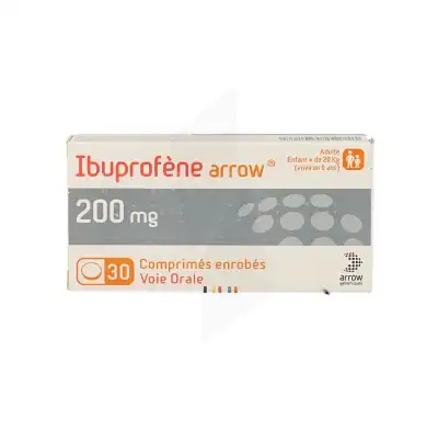 Ibuprofene Arrow 200 Mg, Comprimé Enrobé Plq/30 à Abbeville