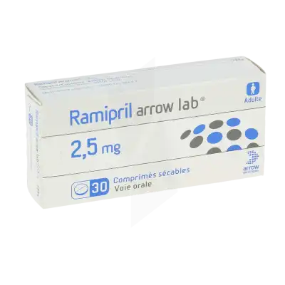 Ramipril Arrow Lab 2,5 Mg, Comprimé Sécable à Casteljaloux