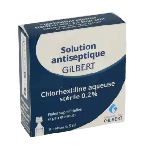 Chlorhexidine Aqueuse Sterile Gilbert 0,2 %, Solution Pour Application Cutanée En Récipient Unidose à Toulouse