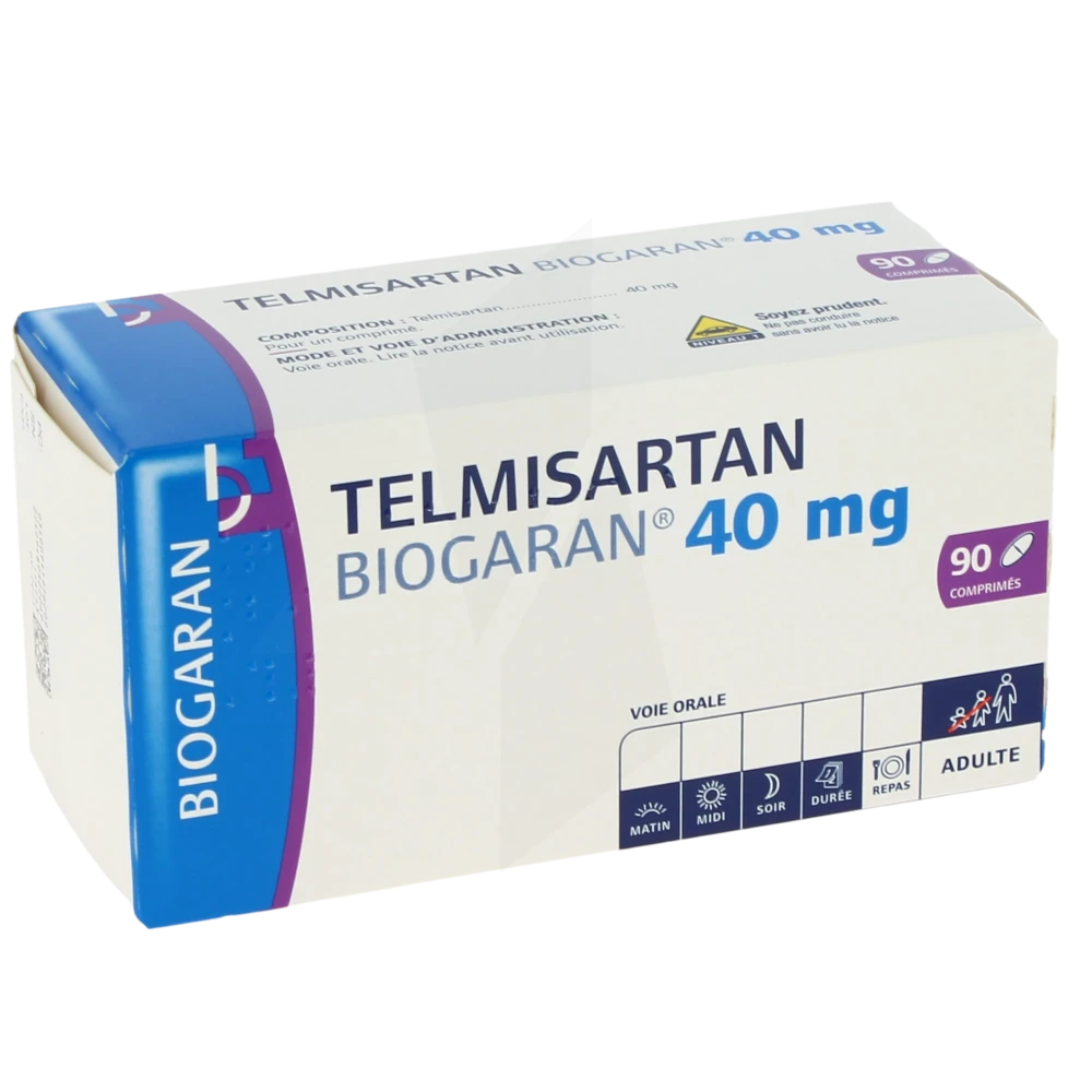 Telmisartan Biogaran 40 Mg, Comprimé
