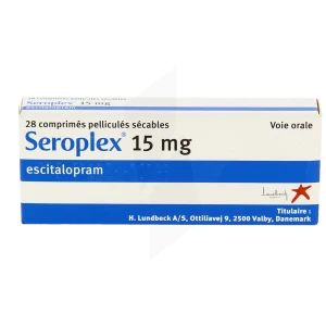 Seroplex 15 Mg, Comprimé Pelliculé Sécable