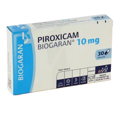 Piroxicam Biogaran 10 Mg, Gélule à Paris