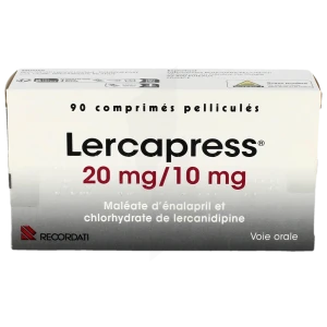 Lercapress 20 Mg/10 Mg, Comprimé Pelliculé