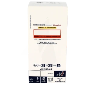 Cefpodoxime Biogaran Enfants Et Nourrissons 40 Mg/5 Ml, Poudre Pour Suspension Buvable