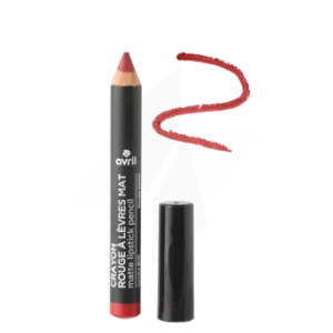 Avril Crayon Rouge à Lèvres Mat Rouge Baiser Bio 2g