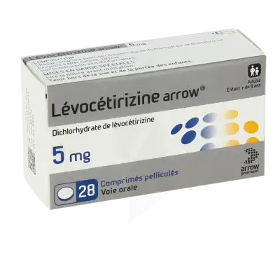 Levocetirizine Arrow 5 Mg, Comprimé Pelliculé à Angers