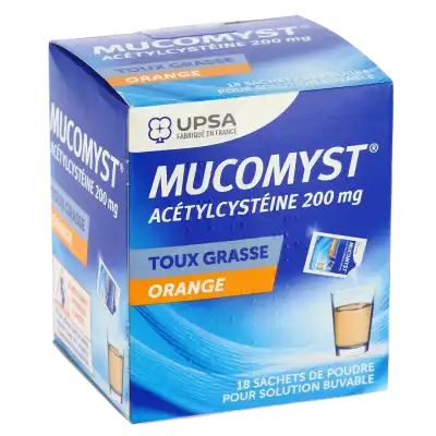 Mucomyst 200 Mg, Poudre Pour Solution Buvable En Sachet à MULHOUSE