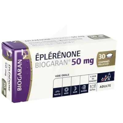 Eplerenone Biogaran 50 Mg, Comprimé Pelliculé à LE LAVANDOU