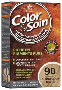 Color&soin Kit Coloration Permanente 9b Blond Clair Nacré