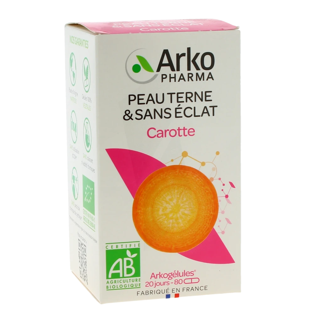 Arkopharma Arkogélules Carotte Bio Gélules Flacon De 80