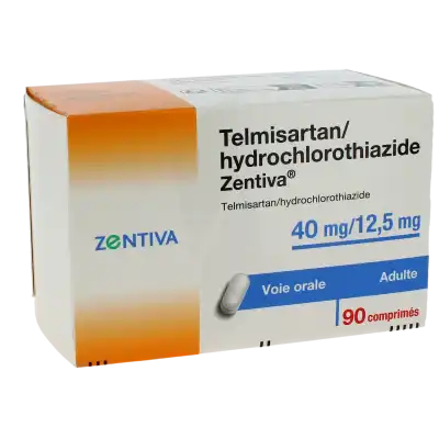 TELMISARTAN/HYDROCHLOROTHIAZIDE ZENTIVA 40 mg/12,5 mg, comprimé