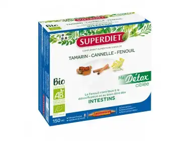 Superdiet Ma Détox Ciblée Fenouil Bio Solution Buvable Intestin 10 Ampoules/15ml à Bordeaux