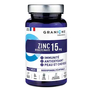 Granions Zinc 15 Mg Immunité Antioxydant Peau & Cheveux Gélules B/60 à PARON