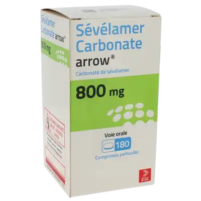 SEVELAMER CARBONATE ARROW 800 mg, comprimé pelliculé