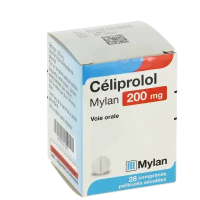 Celiprolol Viatris 200 Mg, Comprimé Pelliculé Sécable à Chelles