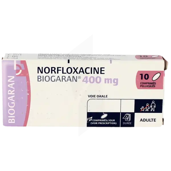 Norfloxacine Biogaran 400 Mg, Comprimé Pelliculé